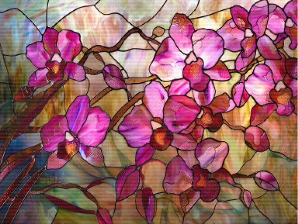 Cascading Orchids Window For Cheap - Image 5