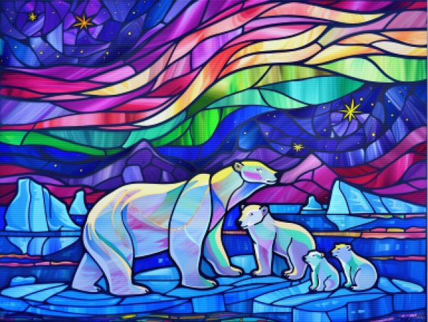 Colorful Aurora Polar Bears Online now - Image 5