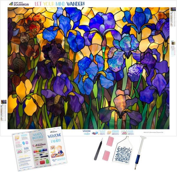 Spring Iris Garden Panel Sale