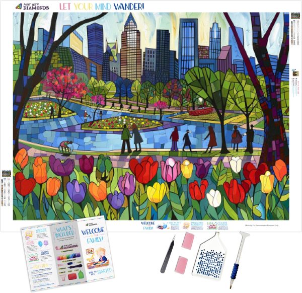 Joyous City Park in Spring Online Sale