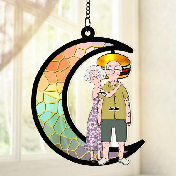 Personalized Gifts For Couple Suncatcher Ornament 01OHDT070225HG For Cheap