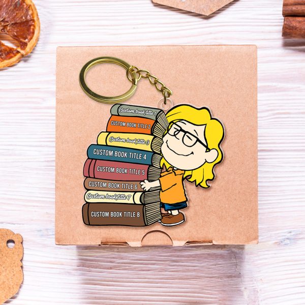 Personalized Gifts For Book Lovers Keychain, Custom Favorite Book Title 02qhqn090125hg Sale - Image 3