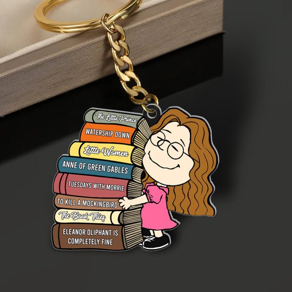 Personalized Gifts For Book Lovers Keychain, Custom Favorite Book Title 02qhqn090125hg Sale