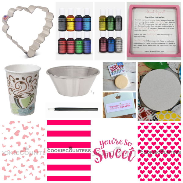 Airbrushing 101 Valentine Cookie Decorating Kit for online class Discount - Image 2